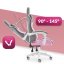 Herní židle Rainbow Pink Gray Mesh