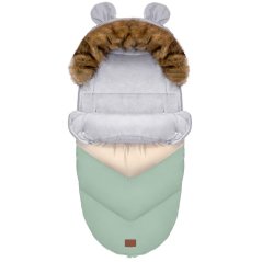Dětský rostoucí fusak Teddy v zeleno-šedé barvě