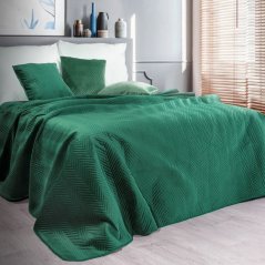 Покривало за легло в зелен цвят