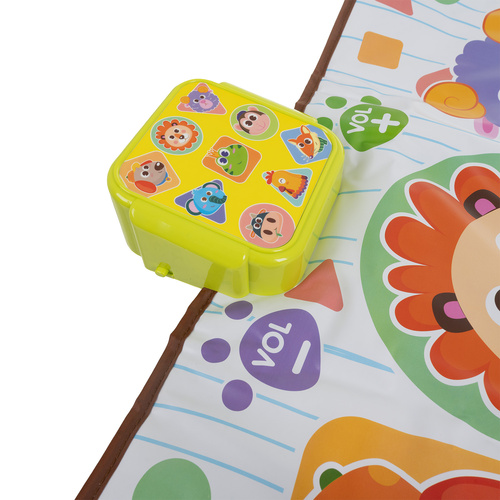 Interaktív zenés táncszőnyeg gyerekeknek állatmotívumokkal és LED fényekkel