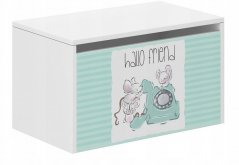 Detský úložný box s tromi myškami 40x40x69 cm