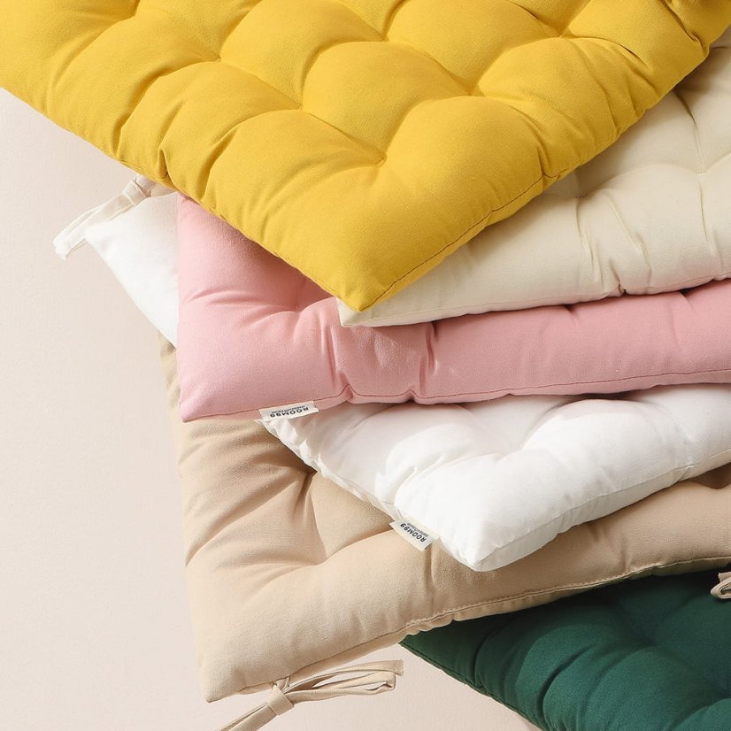 Prémium sárga pamut székpárna