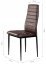 Set di 4 eleganti sedie in marrone dal design senza tempo