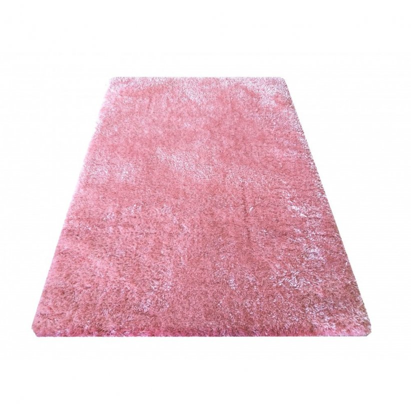 Covor modern de culoare roz pudră