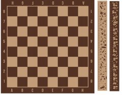 Șah pentru copii autocolant de masă 54 x 54 cm