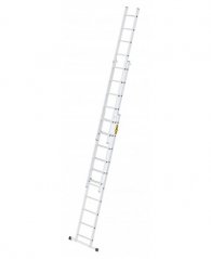 Večnamenska aluminijasta lestev, 3 x 10 stopnic in nosilnost 150 kg