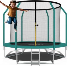 Prémiová zahradní trampolína pro děti s vnitřní sítí 2,4 m - Ø 252 cm