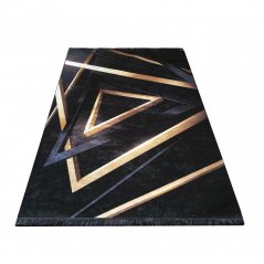 Štýlový koberec s geometrickým motívom