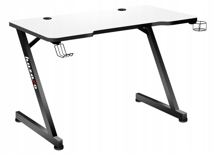 Moderner Gaming-Schreibtisch in eleganter weißer Farbe