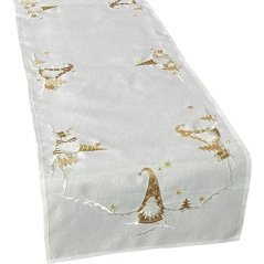 Vánoční štola s vyšívanými skřítky