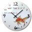 Kvalitetan dječji zidni sat sa slikom zlatne ribice, 30 cm