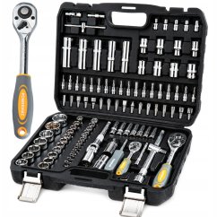 Set chei tubulare cu clichet - 108 piese