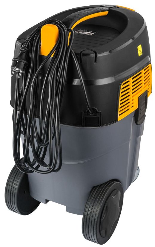Priemyselný vysávač 1600 W bezvreckový 30 l s HEPA filtrom a zásuvkou na náradie Powermat PM-OD-1600T-PRO