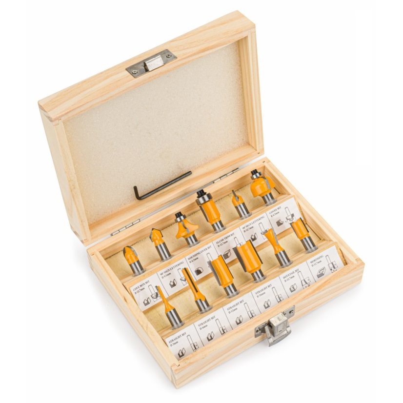 Fräser für die Holzbearbeitung 12-tlg. PM-ZFD-12,8T