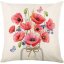 Obliečka na vankúšik s motívom jarných kvetov 45x45 cm