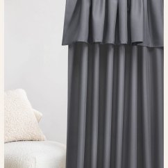 Sötét szürke függöny MIA szalaghoz 140 x 250 cm