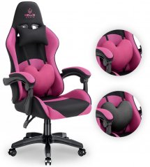 Rainbow gamer szék Pink-Black Mesh 