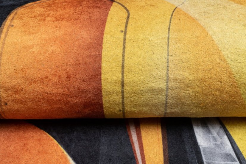 Kinderteppich mit Rennwagenmotiv