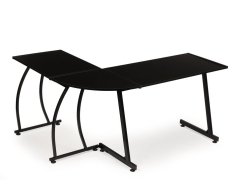 Moderner Ecktisch LOFT schwarz