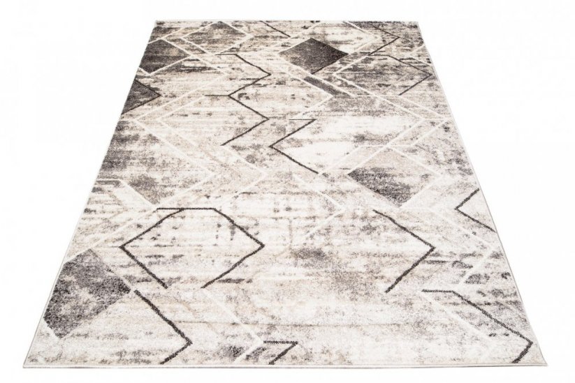 PETRA Modern dizájnos barna szőnyeg geometrikus mintával - Méret: Szélesség: 200 cm | Hossz: 300 cm