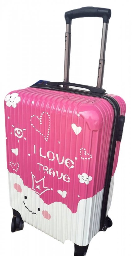 Detský cestovný kufor I love travel 45 l