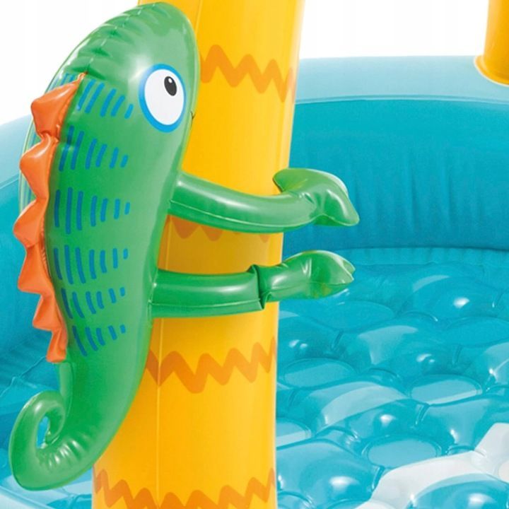 Aufblasbarer Kinderpool INTEX mit Schatten und Tiermotiven