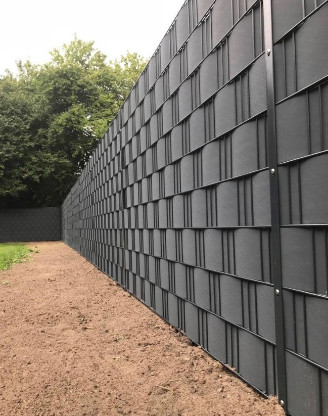 Traka za pokrivanje ograde 9 cm x 35 m - crna 1kom