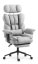 HC-1037 ergonomikus irodai fotel lábtartóval – szürke szövet