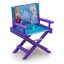 Dětská židlička dřevěná ve fialové barvě