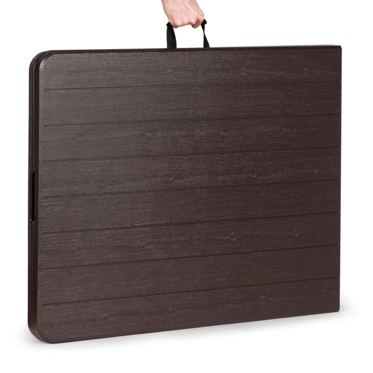 Catering-Klapptisch 180 cm - dunkelbraun