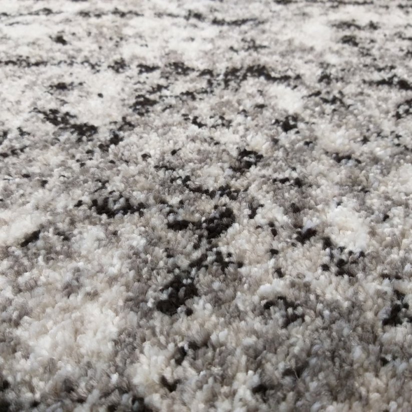 Moderní koberec s motivem mramoru hnědé barvy
