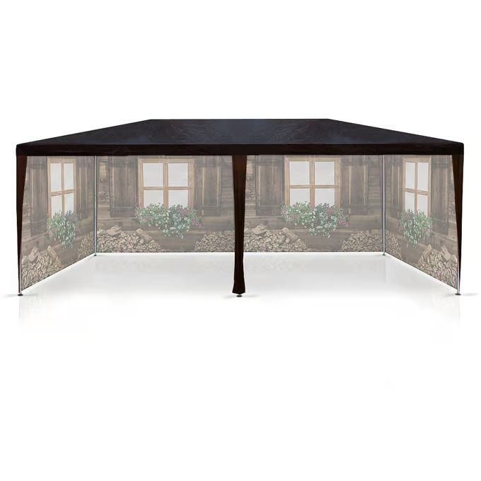 Cort de petrecere - cort de grădină elegant în designul unei cabine din lemn 3 x 6 m