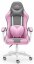 Herné kreslo Rainbow Pink Gray Mesh