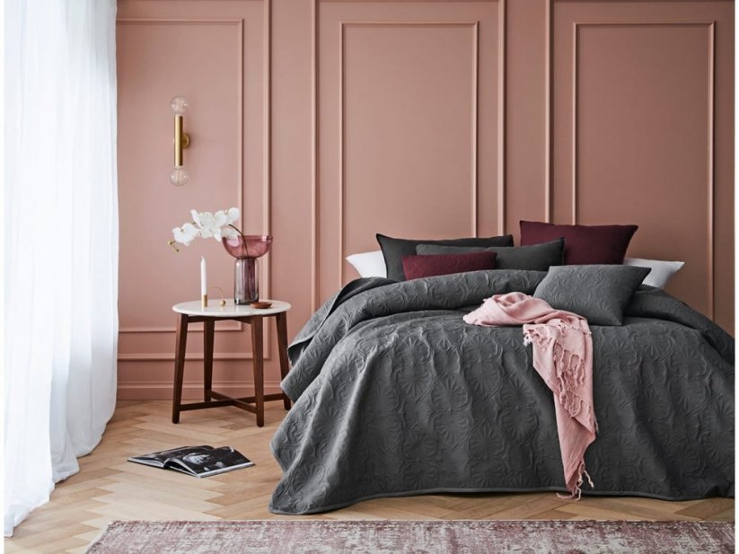Originálny jednofarebný prehoz na posteľ 220 x 240 cm