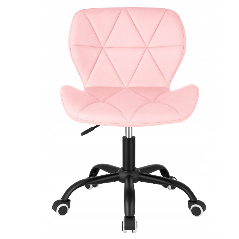 Scaun pivotant de birou ergonomic - catifea - Culoare: Violet