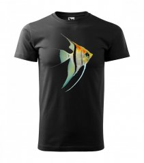 Tricou pentru acvaristi cu imprimeu angelfish