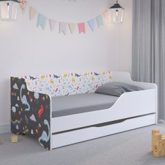 Detská posteľ s dinosaurami 160x80 cm