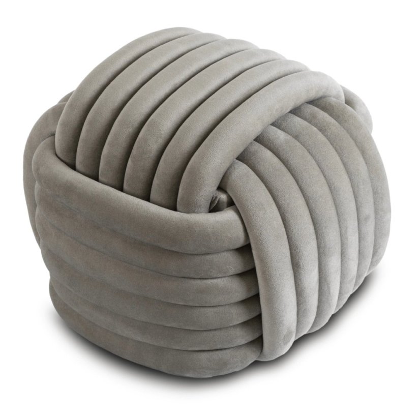 Velúrová pletená pufa MAGMA - rôzne farebné prevedenia