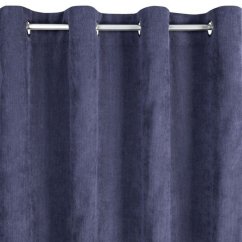 Verdunkelungsvorhang für Kreise in Dunkelblau 140 x 250 cm