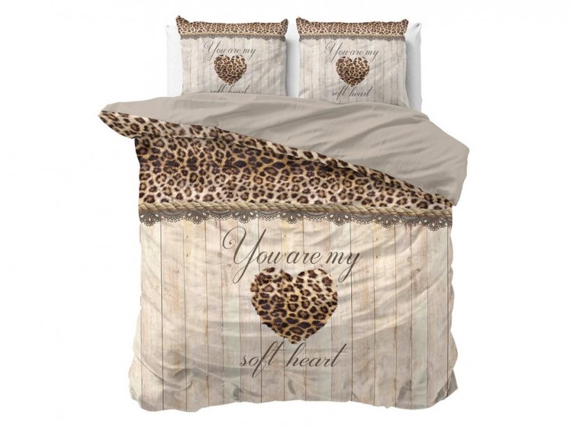 Originální bavlněné povlečení na postel HOME IS LOVE 160x200 cm
