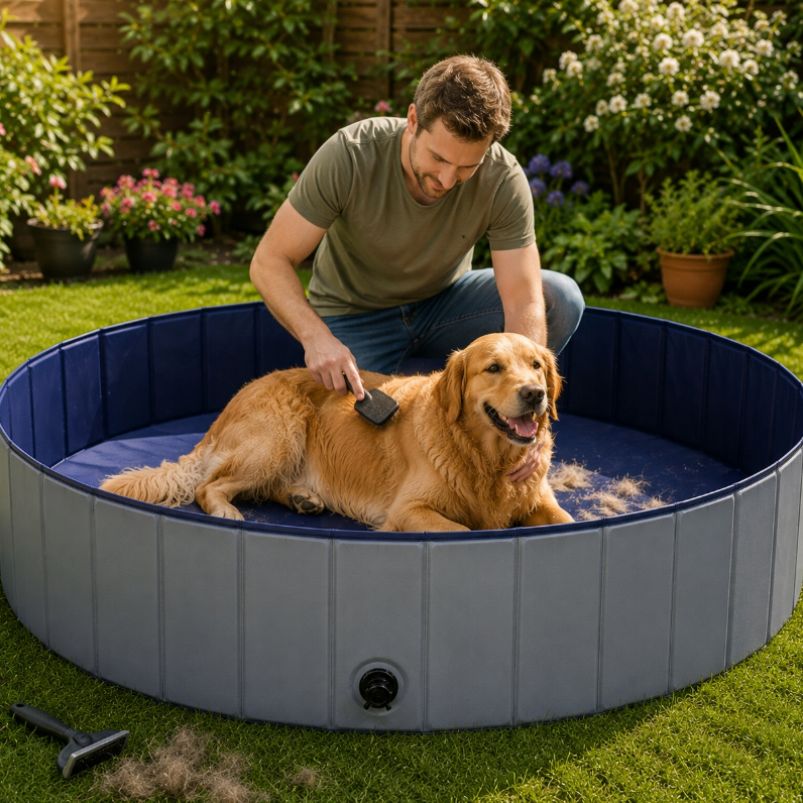 Skládací bazén pro psy 120 x 30 cm – 339 l