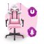 Detské herné kreslo HC - 1004 bielo ružovej farby