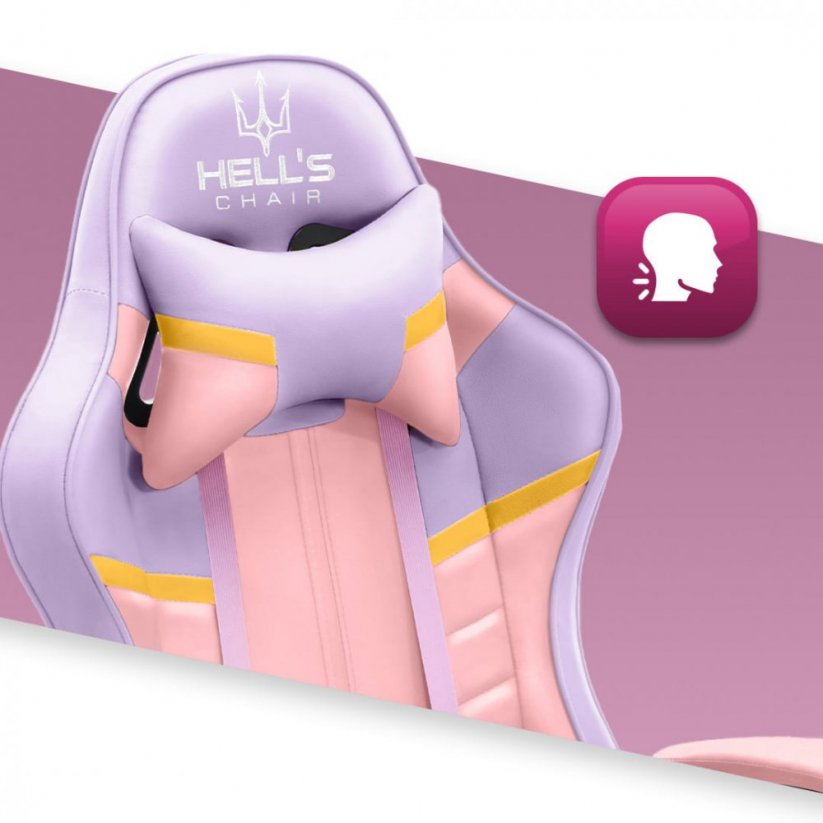 Scaun pentru jocuri HC-1004 roz-violet