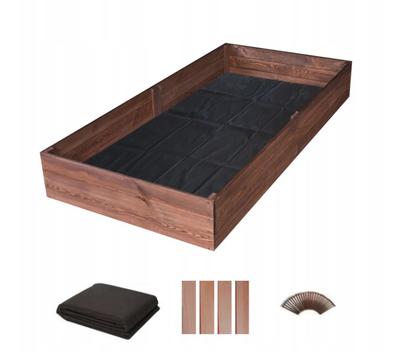 Повдигнато импрегнирано легло 240 x 120 x 27 cm