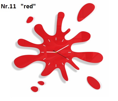 Modern falióra fröccsenő formájú