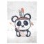 Dětský koberec s motivem rozkošné indické pandy - Rozměr koberce: Šířka: 120 cm | Délka: 170 cm