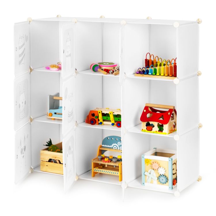 Модулен детски шкаф с животински мотив