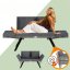Gartenbank 2in1 aus Polyrattan 176 × 56 × 81 cm