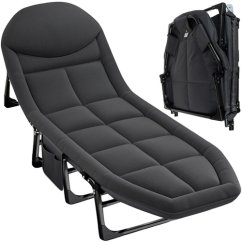 Skladacia cestovná posteľ s matracom a pevným rámom