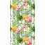 Brisača za plažo z motivom eksotičnega cvetja 100 x 180 cm